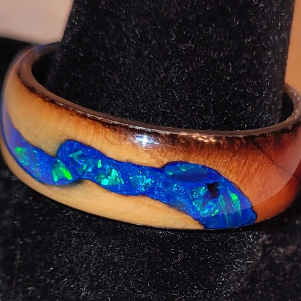 Handmade custom river ring - Picture 2 of 5
